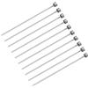 QUARKZMAN Pin Eiettori Dritti, Dia 2mm(0,08) 65Mn Punzone Punta Rotonda in Acciaio Lungo 100mm(3,94) per Manutenzione Meccanica 20pz