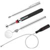 Flintronic 4 Pezzi Strumento Magnetico per Pickup, Acciaio Inossidabile Calamita Telescopica, Fino a 84 cm, Asta Telescopica Magnetica, per Chiavi, Monete, Viti, Penne e Oggetti Metallici