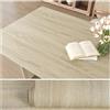 VEELIKE Pellicola Adesiva Legno Chiaro Carta da Parati Effetto Legno Beige 40 cm x 300 cm Carta Adesiva per Mobili Bagno Cucina Piano di Lavoro Impermeabile Camera da Letto Armadio Tavolo Rimovibile