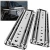 AOLISHENG guide per cassetti pesanti 500mm, capacità di carico 220kg, guide cassetto pesante estrazione totale, cursori a sfera, montaggio laterale, 1 paio, Senza Serratura