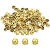 sourcing map Set di 60 borchie rotonde in ottone, 6 x 4 mm, a forma di fungo, rivetti per pelle, cinture, portafogli, borse, artigianato in pelle, decorazioni fai da te (oro)