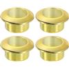 QUARKZMAN 4Pz 0.71 (18mm) Passacavi in Nylon per Scrivania, Copertura Foro per Cavi in Plastica, Organizzatore di Cavi per Scrivania o Armadio per Computer, Oro