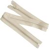 Aerzetix - Set di 8 Cerniere Lampo a Spirale N°5 55cm separabili con cursore - in Metallo Nylon Poliestere - Colore Beige Chiaro - per Cucito Artigianato creazioni Tessili