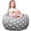ALKNOT Borsa per giocattoli per bambini, pouf per bambini, con chiusura lampo, per vestiti, giocattoli da 24 pollici