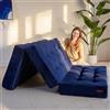 MAXYOYO Materasso Pieghevole a 2 Posti, Spessore 15 cm, per Divano Letto Futon Convertibile, Materasso per Ospiti, Letto Aggiuntivo,135x195