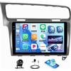 GOHHDL per VW Golf 7, Android 15, 4G+128G GOHHDL Autoradio per Volkswagen VW Golf 7 2012-2020 Carplay Android Auto, Touch Radio da 10 Pollici 2Din con GPS Navi WiFi Bluetooth FM/RDS EQ SWC Retrocamera&MIC