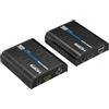 PremiumCord Extender KVM HDMI 4K con USB 2.0 fino a 120 m su LAN, Over IP, Cat5/5E/6, UHD 4K 2160p 60Hz, Full HD 1080p, 4:4:4, HDMI 2.0, HDCP 2.2, Robusto Alloggiamento in Alluminio