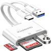 KiWiBiRD adattatore scheda SD per PC, lettore schede SD USB C, USBC card reader per MicroSD SDHC SDXC TF compatibile con Mac MacBook Air, iPhone 16 15 Plus Pro Max, Galaxy S25 S24 Android