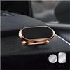 ELECTRONICSSHOP6 Supporto telefono auto magnetico, tridimensionale rotante a 360°, porta cellulare per auto con magnete Extra-Forte, compatibile con tutti gli smartphone [Rosa]