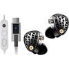 KZA COUSTICS KZ Phantom Cuffie in ear, auricolari gaming con alloggiamento interamente in metallo, suono nitido e bassi profondi, vestibilità sicura per tecnici del suono e musicisti.