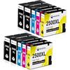 MEGOFFICE PGI-2500XL Cartucce d'inchiostro compatibili per Canon 2500 XL PGI 2500XL Cartucce per Maxify MB5050 MB5150 MB5450 MB5350 iB4150 MB4050 MB5155 MB5455 iB4000 MB5100 (10 Pack)