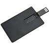 Generico PENDRIVE CHIAVETTA USB 3.0 CARTA CREDITO BANCOMAT 32 64 128 256GB MEMORIA A10 (Nero, 32GB)