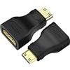 CABLEPELADO Raccordo Mini HDMI a HDMI | 4K 3D Ultra HD | Supporto Ethernet e ARC | Compatibile con Raspberry Pi Zero, Canon EOS 5D Mark II Fotocamera, Nikon D5600, HDTV, Monitor