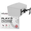 Sound bass PLAY 3 Installazione a parete, meccanismo di inclinazione Pin & Adjustable, Staffa singola, Compatibile con SONOS Play: 3 Box con accessori di installazione, Nero, Progettato nel Regno Unito