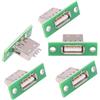 chenyang 5 PACK USB 2.0 fai da te connettore USB 2.0 femmina presa porta riparazione sostituzione adattatore saldare con foro per vite di montaggio a pannello