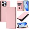 Beajew Cover per Huawei P20 Flip Custodia in Pelle PU, Cover Portafoglio,Funzione Supporto,Magnetica,Slot Schede,Protettiva Custodia Resistente Antiurto,Premium Wallet Libro Case-Rosa