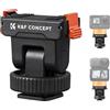 K&F CONCEPT Supporto a slitta fredda in plastica compatibile con DJI Osmo Nano/Osmo Action 6, supporto magnetico a sgancio rapido per action camera, adattatore treppiede con connettore a slitta calda
