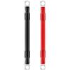 QIMEI-SHOP Cavi Batteria Auto 25mm² 15cm Cavi Inverter Batteria 3AWG 12V Cavo Batteria con Capicorda ad Occhielli M10 per Camion Moto Marina Solare Rosso e Nero 2 Pezzi