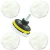 SZCXDKJ Lucidatura Pad Lana Lucidatura Pastiglie Ceretta Kit lana di agnello con gancio e lucidatura Pad Cuffia per lucidatrice