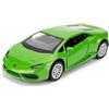 imtfzct 1/36 Lamborghini Huracan LP610-4 modellino auto giocattolo in acciaio legato con funzione di ritiro regalo auto per ragazzi e ragazze (verde)