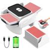 BeSokar Shuffler automatico di carte, 2 modalità di funzionamento, ricaricabile con batteria a lunga durata, silenzioso, per UNO, Poker, carte Blackjack, nero (bianco e nero)