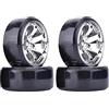 KEEDA RC Drift Auto in plastica con cerchione e pneumatico, pneumatico duro da 63mm per 1/10 HSP Tamiya HPI Kyosho auto da corsa per drifting