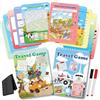 Elfew 2 Confezioni di Giochi Riutilizzabili per Attività per Bambini Età 4-8, 8-12, Giochi da Viaggio Includono 56 Giochi Diversi, 1-2 Giocatori, Giocattolo e Strumento di Apprendimento per Attività