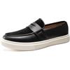 Allthemen Scarpe Casual Uomo Slip Mocassini Bassi da Ginnastica Leggeri Oxford On Tacco Medio Eleganti Brogue Derby Nero 44
