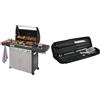 Campingaz 4 Series Classic LS Plus Gas Grill Barbecue con 4 Bruciatori & 205829 Borsa Utensili In Tessuto, Nero, 55 x 14 x 6 cm
