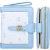 Farcauo Portafoglio Donna Mini Bow Nodi Blu Portamonete Piccolo con Scomparto per carta d'identità e portacarte