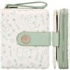 Farcauo Portafoglio Donna Piccolo Verde Mini Piccolo Donna Motivo del Gatto Porta Carte Di Credito Bambina Slim Portafoglio Ragazza