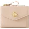 Farcauo portamonete Donna a Fiori Rosa Piccolo Donna Porta Carte Di Credito Portafogli Bambina Slim Ragazza Mini Portafoglio