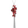 FULU AUTUMN Collane lunghe in argento da donna, collana lunga con ciondolo con perline e nappe in argento, catena per maglioni, bohémien, idea regalo per lei, 90 cm, Pietra Resina Cristallo, Nessuna
