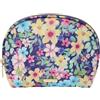 Takenote Beauty Case da Donna - Grande Formato (20x6x15 cm), Forma Rotonda, Chiusura con Cerniera, 2 Tasche Interne, Astuccio Organizzatore per Trucco e Viaggio - Olivia