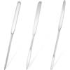 Qianyu 3 spatole di miscelazione per fondotinta spatula cosmetica, in acciaio inox, professionale, per fondotinta, rossetto, correttore, ombretto cosmetico