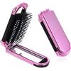 Mozeat Lens Mini spazzola per capelli da viaggio, piccola spazzola pieghevole per capelli, spazzola per capelli compatta con setole in nylon per donne e uomini, pettine portatile tascabile per auto, borsa