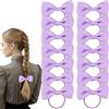 Bliceon Set di accessori per capelli viola chiaro, 20 pezzi, elastici per capelli per ragazze, fiocchi, fasce scolastiche, fasce per capelli viola chiaro, clip, fasce elastiche e trecce, per bambini e