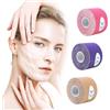 ZEPIQOR 3 Rotoli Tape Kinesiologico, 2.5cm x 5m Face Taping Viso, Cerotti Antirughe, Patch Antirughe, Cerotti Lifting Viso, Tape Viso Rugheper Rassodare la Pelle