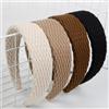 EKKONG Cerchietto Largo per Donna, 4 Pezzi Fascia per Capelli, Cerchietti Semplici, Wide Hairband, Headbands, Accessori per Capelli alla Moda per Donne Ragazze (Nero, Marrone, Kaki, Panna)