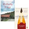 William Collins/Windmill Books Ltd Hillbilly Elegy By J. D. Vance & Educated By Tara Westover 2 Books Collection Set