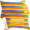kinder Fluff Children Pillow (2Pk) [35x50cm]- Junior Pillows for Kids Age 4+, Bright Rainbow Design, 100% Cotton Sateen Stripe 300T, Down Alternative Fill, Machine Washable, Colourful Kids Cushion -M