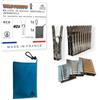 MADE IN NOMAD Wild PinUps:40 mollette da bucato inox Pincinox infrangibili con porta mollette bucato e moschettone. Per lavanderia, stendibiancheria, stendino, alimenti. Mollettine robuste, durature, Made in France