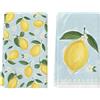 Artoid Mode Watercolor Limone Fiori Estivi Cucina Strofinacci 42 x 65 cm Decorazione Stagionale Primavera Asciugamani Set di 2