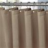 VANZAVANZU Tenda da Doccia Impermeabile con Ganci in Metallo Tenda da Bagno in Tessuto Waffle Poliestere Antimuffa per Vasca da Bagno Stanza Bagnata Box Doccia - 152 x 182cm (Cachi)