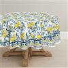 Artoid Mode Limone Fiori Estate Tovaglia Rotonda 120 cm, Stagionale Primavera Protezione Macchie Biancheria da Tavola Cucina Decorazione Festa Decorazione