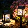 ExKeen Luci Solari Da Esterno, LED Faretto LED da Esterno Solare con, USB-C LEDs Illuminazione per Esterni, PVC Trasparente Lampada Solare da Giardino per Muro Vialetto Giardino