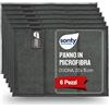 Sonty 6x Panni in Microfibra - Strofinaccio Assorbente con Nucleo in Spugna per Cucina (Pad Anti-Grasso Lavabile, 20 x 15 cm)