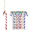 HERZWILD Bastoncini di zucchero scintillanti per decorazioni dell'albero di Natale, plastica, ornamenti da appendere all'albero, per vacanze, feste, decorazioni, bomboniere, 12 pezzi (colorati)