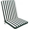 Cuscino Real Medio 90x40x4 cm in Poliestere Verde