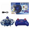Lexibook, RC UFO Flying Sonic con luci e Controllo gestuale, Controllo a Mani libere con Batteria Ricaricabile, Blu, UFOSNLXB